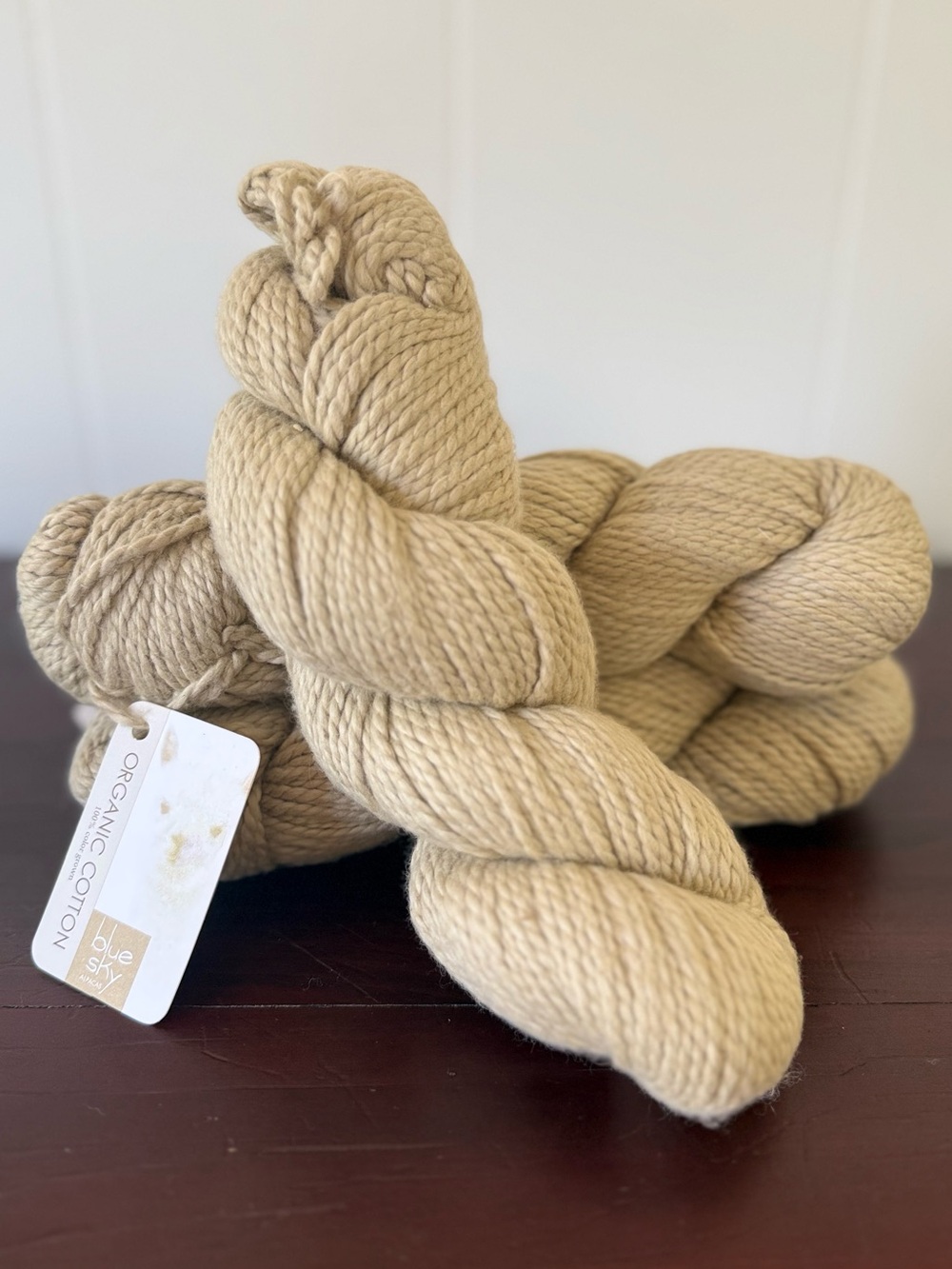 Blue Sky Fibers Organic Cotton - Sage - lot 3 100% Cotton Worsted Yarn, 450yrds